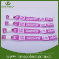 Factory cheap custom woven fabric embroidered wristband